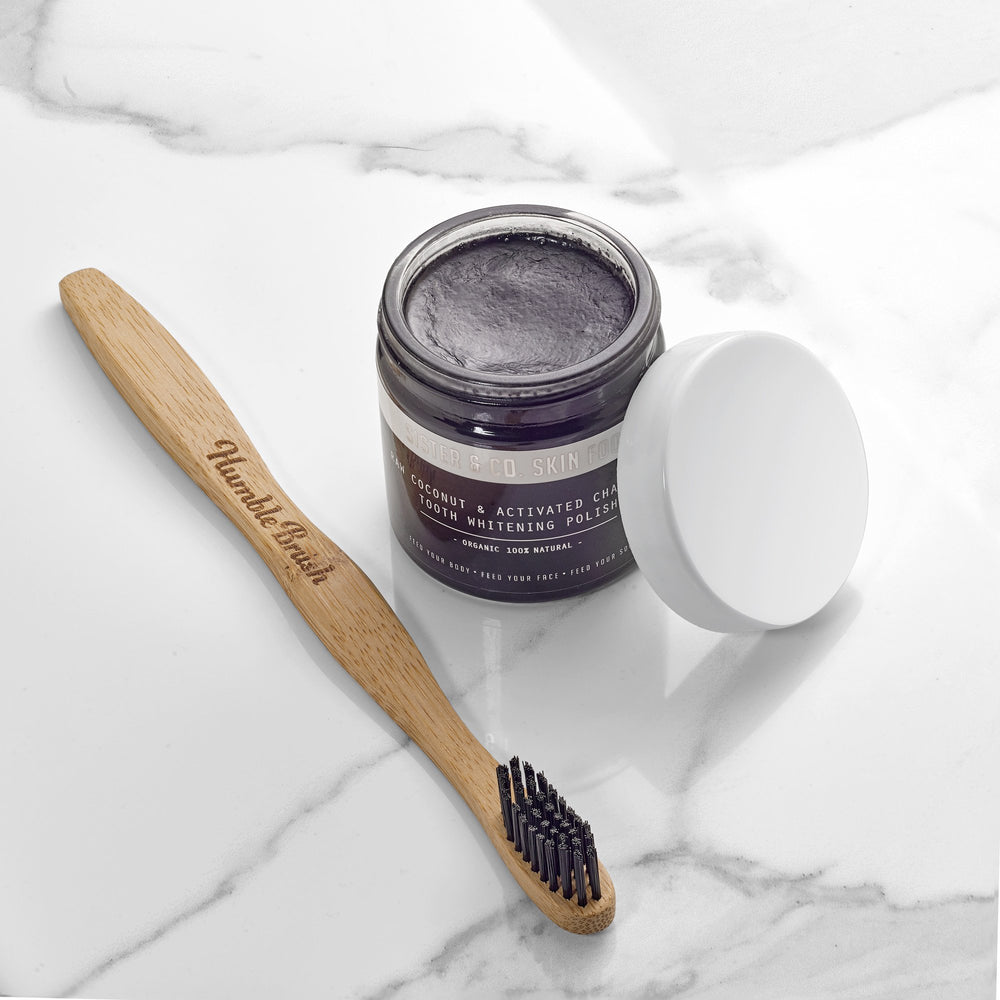 Tooth Whitening Polish: Raw Coconut + Charcoal