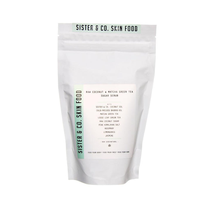 Sugar + Salt Scrub: Matcha + Baobab