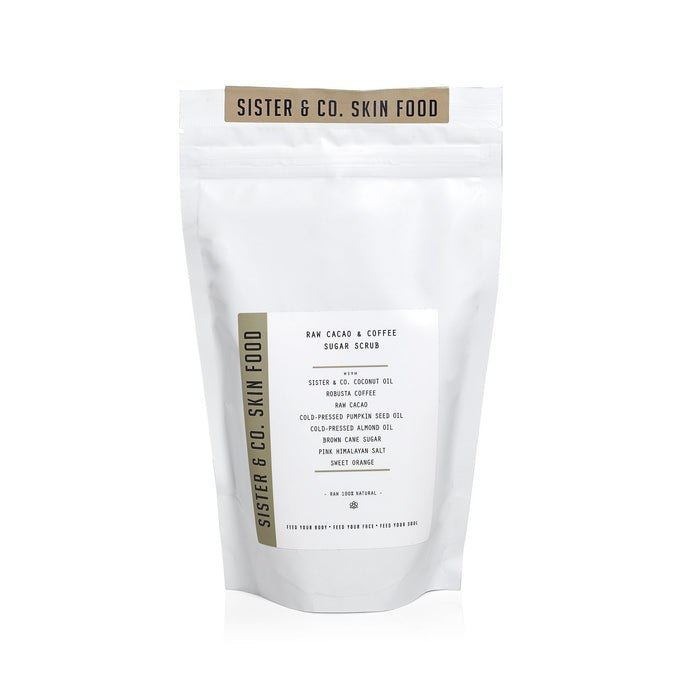 Sugar + Salt Scrub: Cacao + Coffee